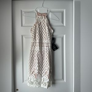 Lulus white lace dress